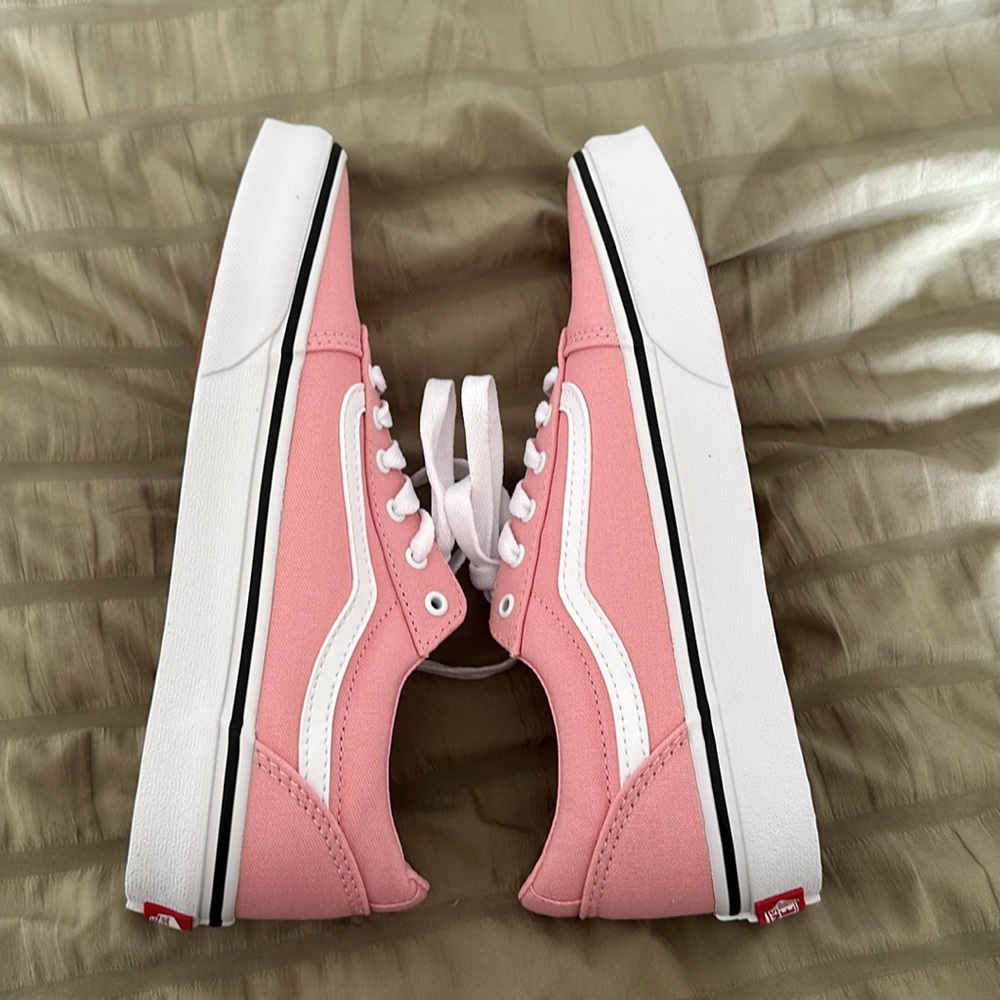 Vans Canvas Powder Pink/ White Ward Size 5 - Picture 4 of 6